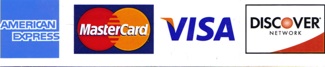 Credit cards accepted