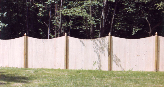 photo of 48" Scalloped Solid Board - Pressure Treated