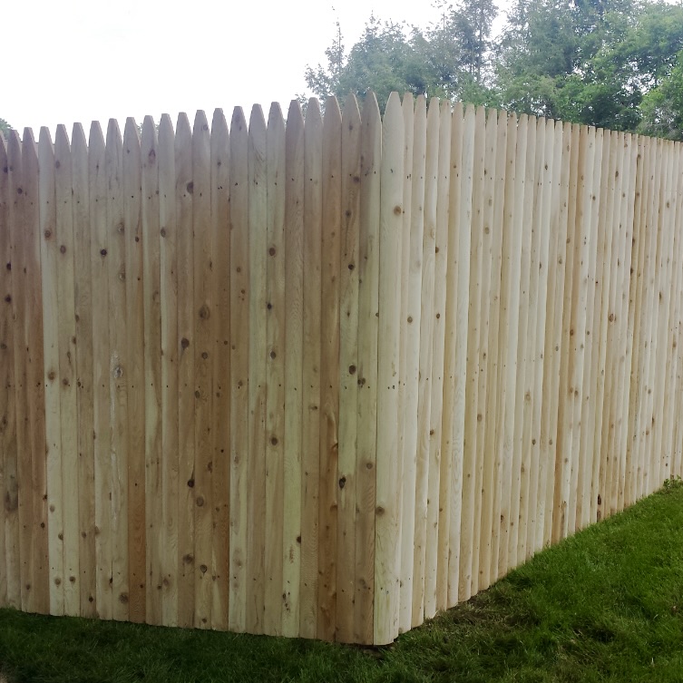Spruce Stockade Privacy Fence